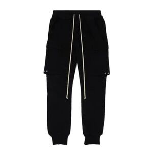 Rick Owens Black Cargo Joggers